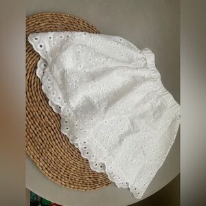 White Eyelet Skirt
